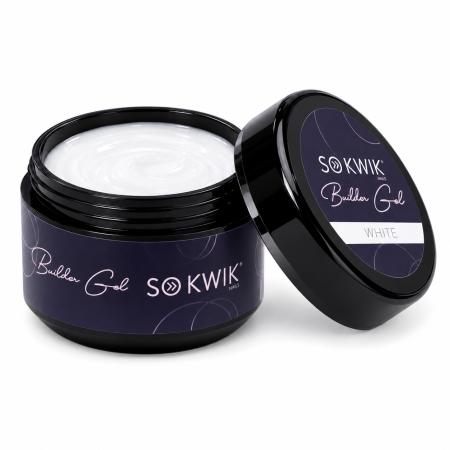 Sistem Geluri UV - Gel de constructie SoKwik Cool Builder Gel White 50ml