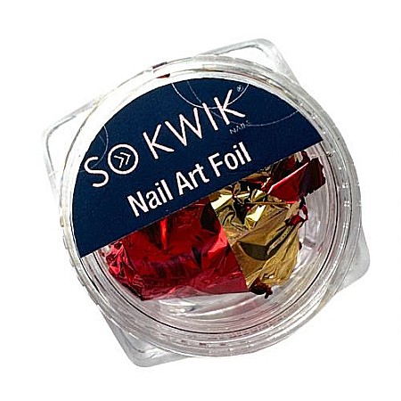 Ornamente - SoKwik - Nail Art Foil RED/GOLD (03)