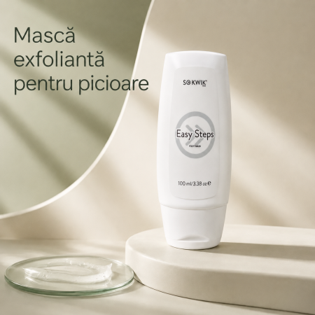 Masca exfolianta picioare SoKwik Easy Steps Foot Mask 100ml [2]
