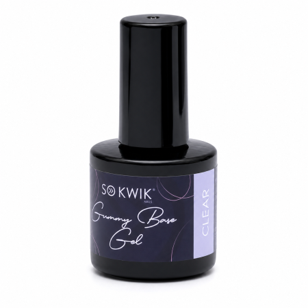Geluri de baza - Gel de baza elastic SoKwik Gummy Base Gel Clear 8ml