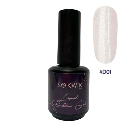 Geluri de constructie - Gel de constructie fluid SoKwik Liquid Builder Gel Diamond Collection D01