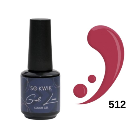Oje semipermanente - Oja semipermanenta SoKwik 512 Rosu Visiniu Inchis Red Collection