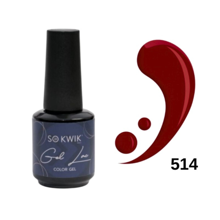 Oje semipermanente - Oja semipermanenta SoKwik 514 Rosu Clasic Vibrant Red Collection