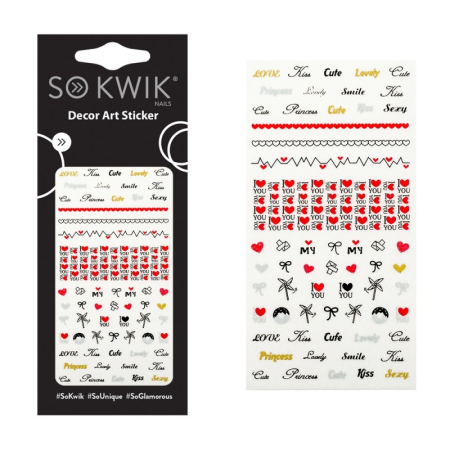 Nail Art - SoKwik - Ornamente Unghii - Water Free Decals 190