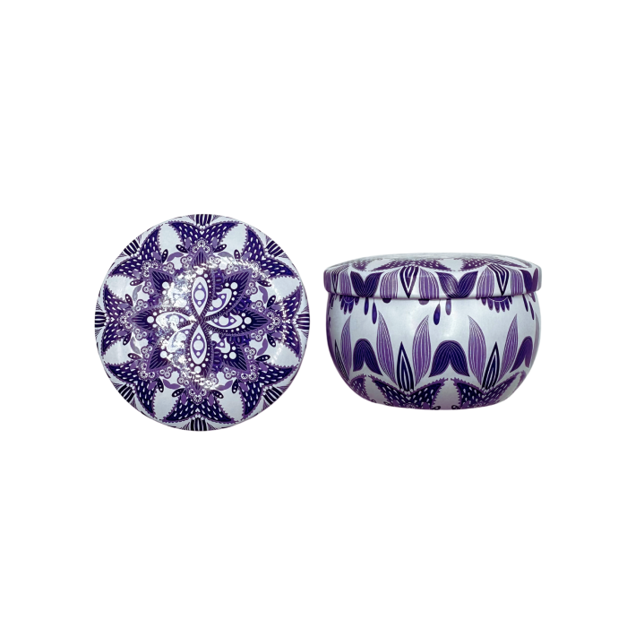 Lumanare parfumata din ceara de soia intr-un recipient colorat in stil marocan [4]