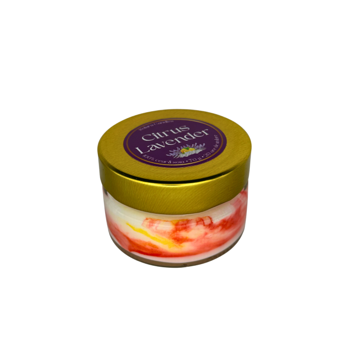 Lumanare parfumata din ceara de soia intr-un borcan cu capac negru [2]