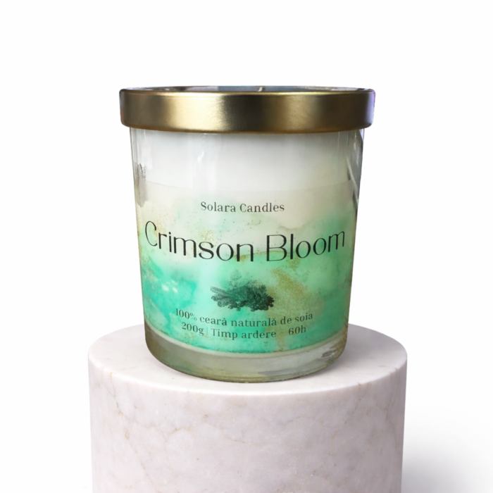 Lumanare parfumata din ceara de soia intr-un recipient de sticla transparenta [2]