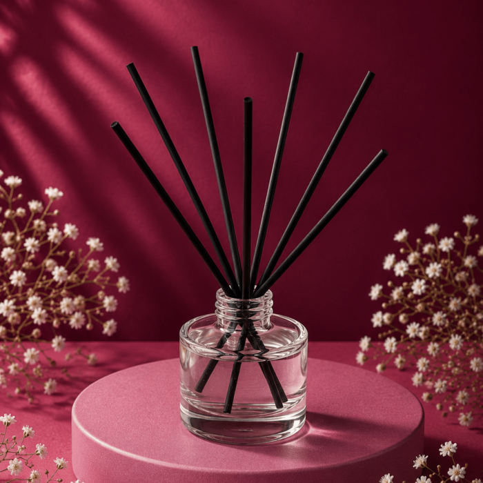 Odorizant camera betisoare Midnight cherry, cirese negre, 100ml recipient sticla, Solara Candles Cluj [6]
