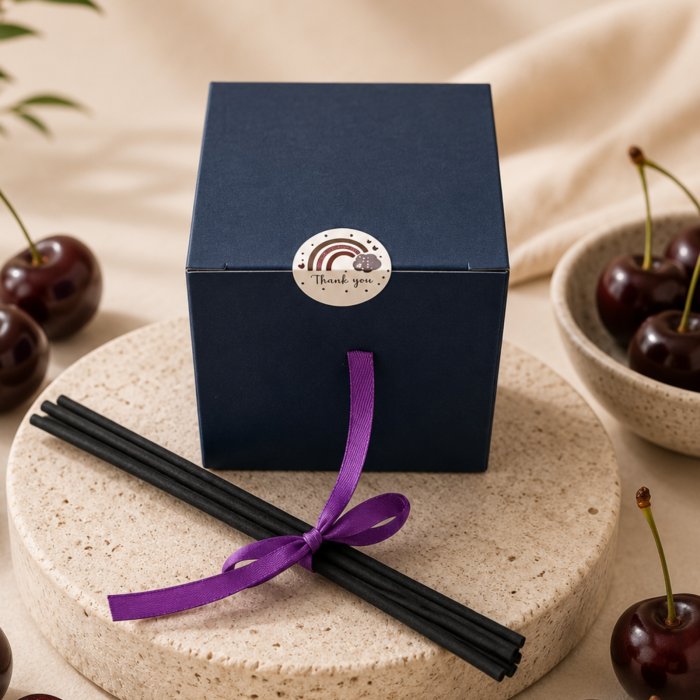 Odorizant camera betisoare Midnight cherry, cirese negre, 100ml recipient sticla, Solara Candles Cluj [3]