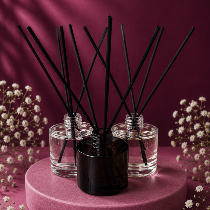 Odorizant camera betisoare Midnight cherry, cirese negre, 100ml recipient sticla, Solara Candles Cluj [5]