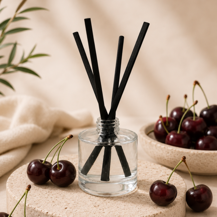 Odorizant camera betisoare Midnight cherry, cirese negre, 100ml recipient sticla, Solara Candles Cluj [2]
