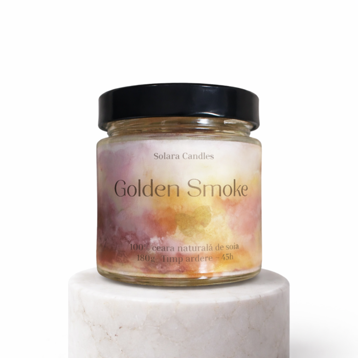 Lumanare parfumata din ceara de soia intr-un borcan cu capac negru [2]