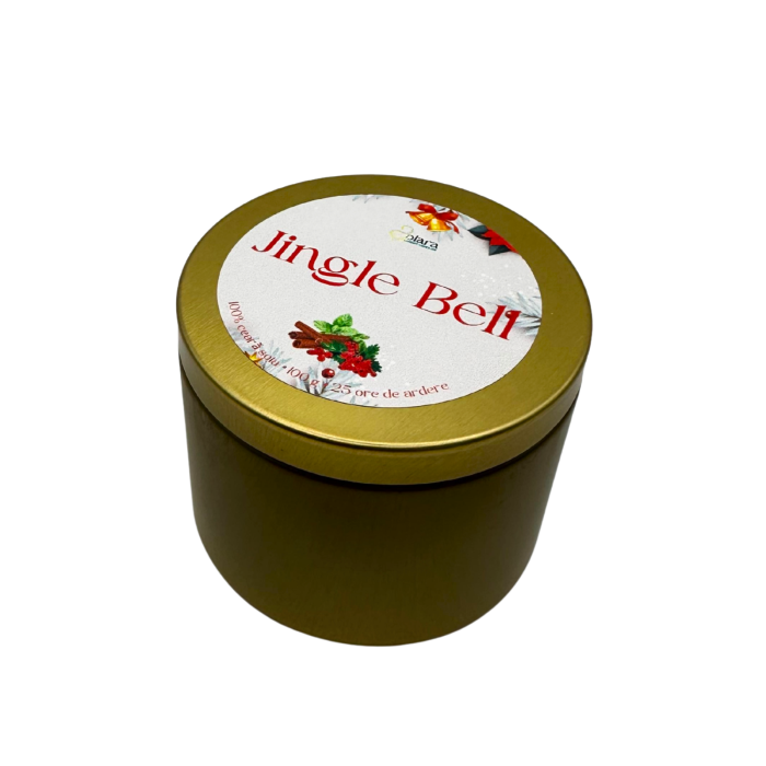 Lumanare parfumata din ceara de soia intr-un recipient metalic auriu mat [3]