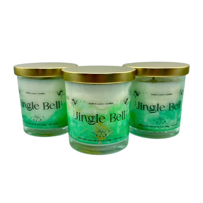 Lumanare parfumata din ceara de soia intr-un recipient de sticla transparenta [8]