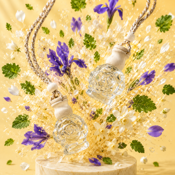 Odorizant auto natural fructe aronia si seminte de canepa 12ml recipient mic elegant, uleiuri IFRA, Solara Candles Cluj-Napoca [3]