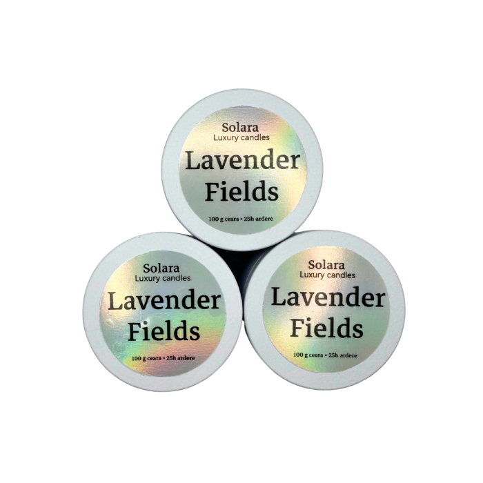 Lumanare parfumata din ceara de soia intr-un recipient metalic alb mat [5]