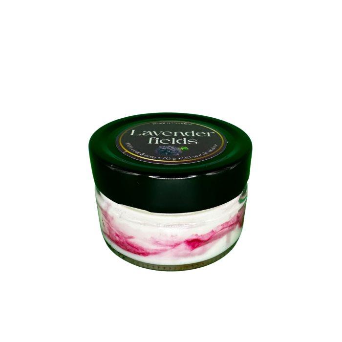 Lumanare parfumata din ceara de soia intr-un recipient de sticla [4]