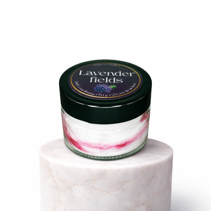 Lumanare parfumata din ceara de soia intr-un recipient de sticla [3]