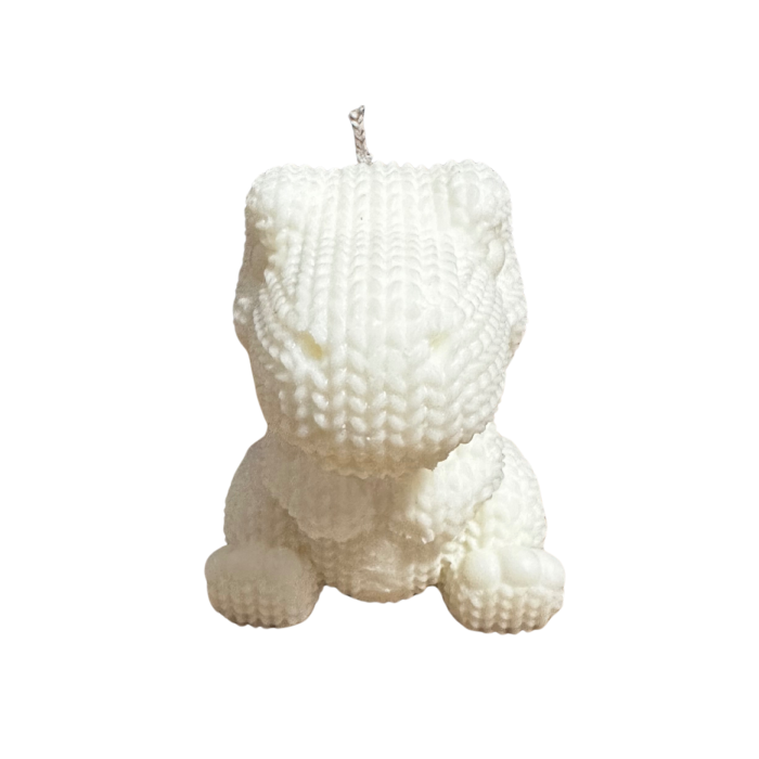 Lumanari parfumate in recipient de sticla cu bujor alb decorat cu auriu [4]