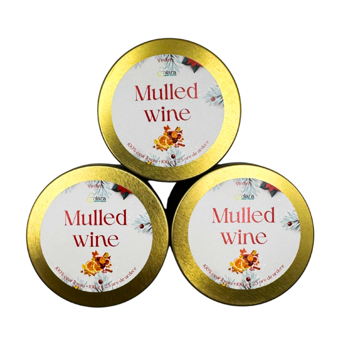 Lumanare parfumata din ceara de soia intr-un recipient metalic auriu mat [5]