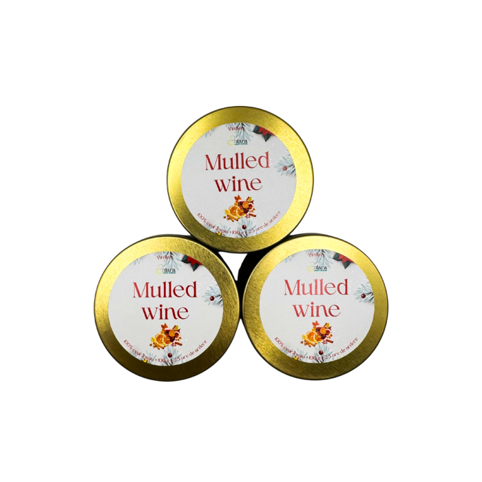 Lumanare parfumata din ceara de soia intr-un recipient metalic auriu mat [7]