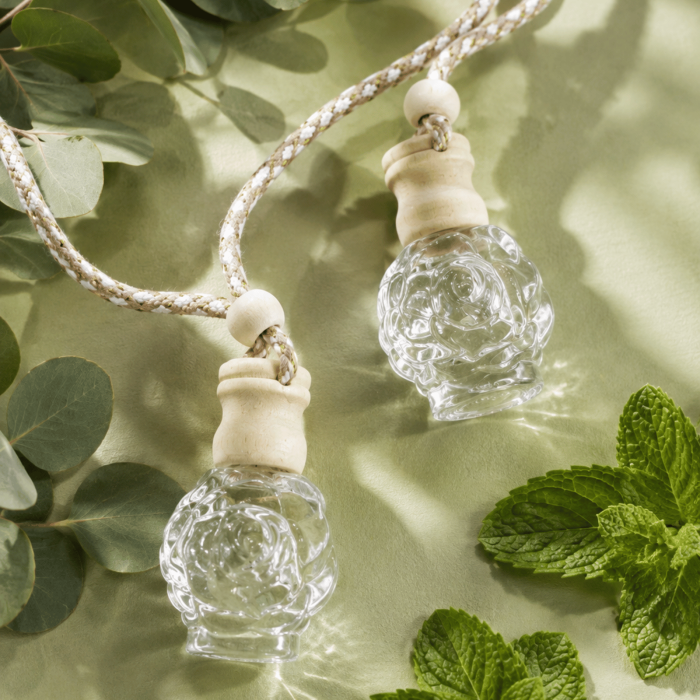 Odorizant auto natural menta si eucalipt 12ml recipient mic elegant, uleiuri IFRA, Solara Candles Cluj-Napoca [2]