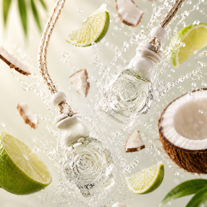 Odorizant auto natural cocos si lime 8ml recipient mic elegant, uleiuri IFRA, Solara Candles Cluj-Napoca [2]