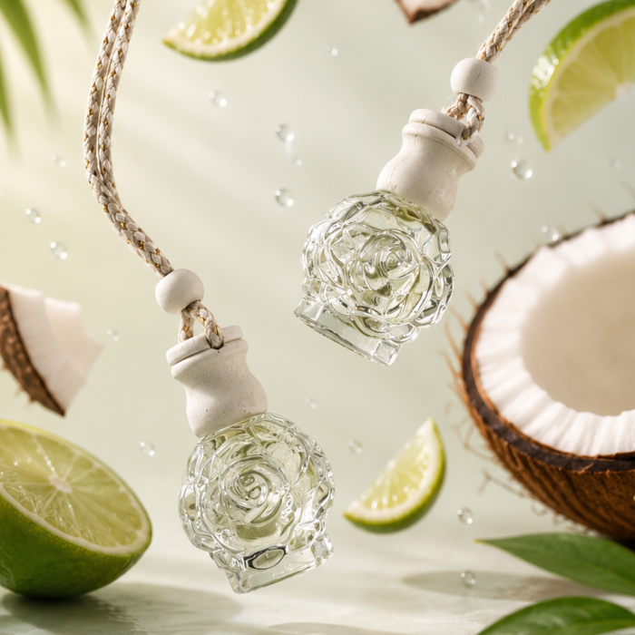 Odorizant auto natural cocos si lime 8ml recipient mic elegant, uleiuri IFRA, Solara Candles Cluj-Napoca [3]