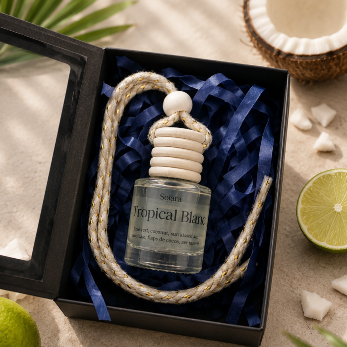 Odorizant auto natural cocos si lime 8ml recipient mic elegant, uleiuri IFRA, Solara Candles Cluj-Napoca [4]