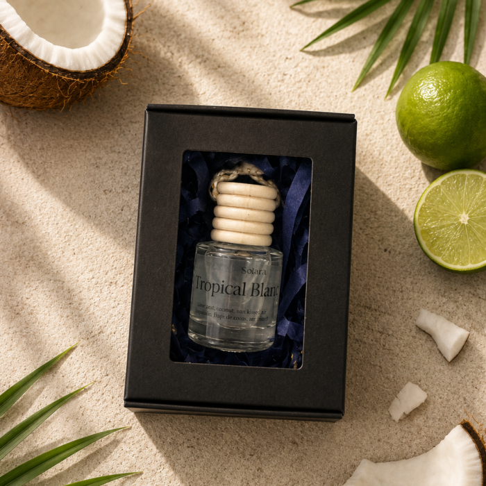 Odorizant auto natural cocos si lime 8ml recipient mic elegant, uleiuri IFRA, Solara Candles Cluj-Napoca [5]
