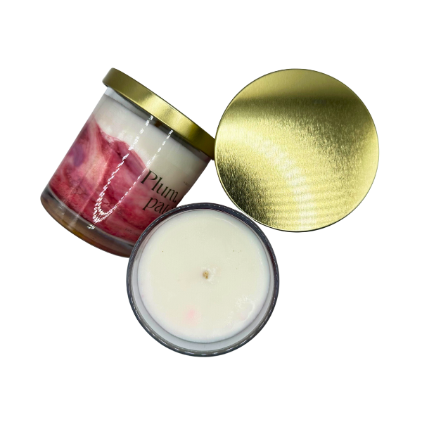 Lumanare parfumata din ceara de soia intr-un de sticla transparenta [9]