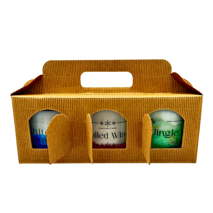 Trei lumanari parfumate de craciun intr-un pachet elegant [2]