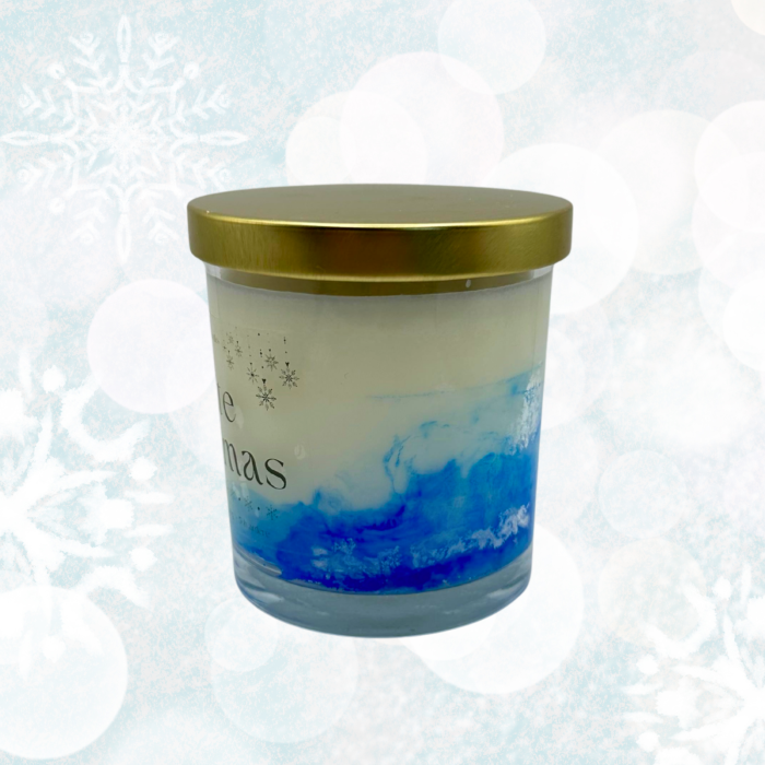 Lumanare parfumata din ceara de soia intr-un recipient de sticla transparenta [4]