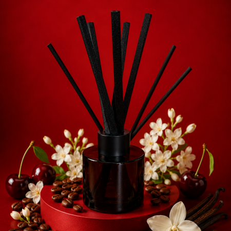 Odorizante de camera - Difuzor de Cameră cu Bețișoare Black Opium – Cafea, Flori Albe & Vanilie | 100 ml