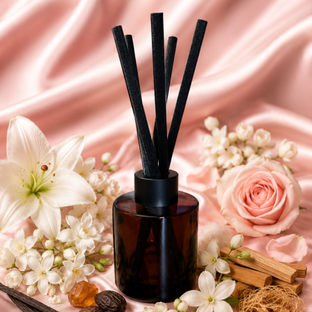 Odorizante de camera - Difuzor de Cameră cu Bețișoare Cashmere Garden – Flori Albe, Iasomie & Vanilie | 100 ml