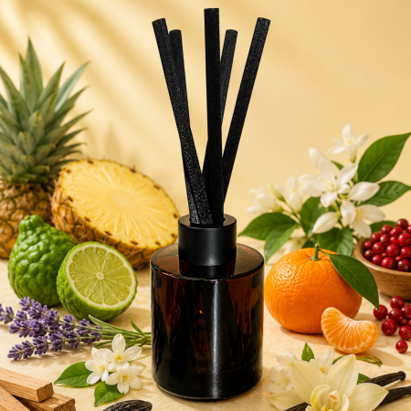 Odorizante - Difuzor de Cameră cu Bețișoare Cashmere Woods – Aromă Lemnoasă, Fructată & Florală | 100 ml