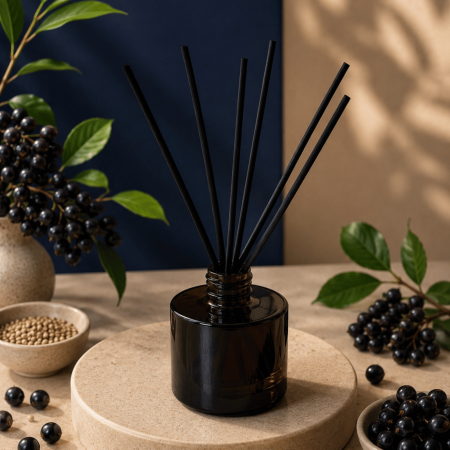 Odorizante - Odorizant camera betisoare WILD NECTAR, fructe aronia si seminte de canepa, 100ml recipient sticla, Solara Candles Cluj