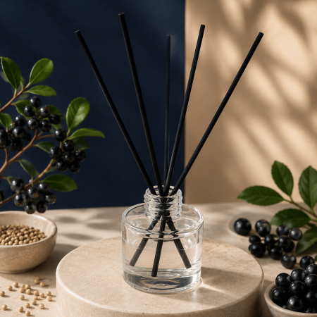 Odorizante de camera - Odorizant camera betisoare WILD NECTAR, fructe aronia si seminte de canepa, 100ml recipient sticla, Solara Candles Cluj