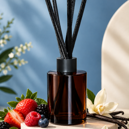 Fructate - Difuzor de Cameră cu Bețișoare Indigo Creme – Afine, Fructe de Pădure & Vanilie | 100 ml