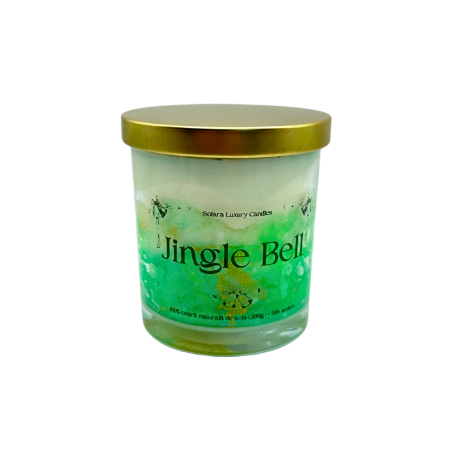 Lumanare parfumata din ceara de soia intr-un recipient de sticla transparenta [1]