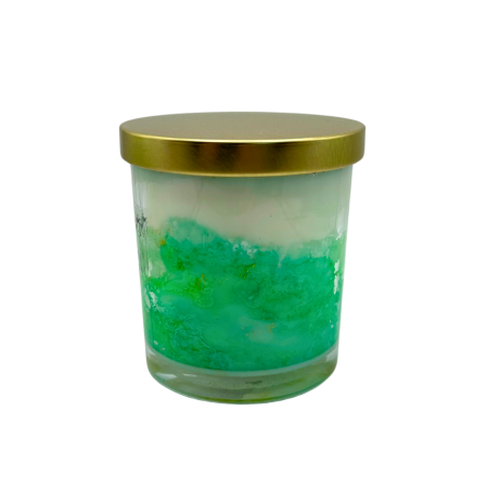 Lumanare parfumata din ceara de soia intr-un recipient de sticla transparenta [3]