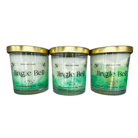 Lumanare parfumata din ceara de soia intr-un recipient de sticla transparenta [5]