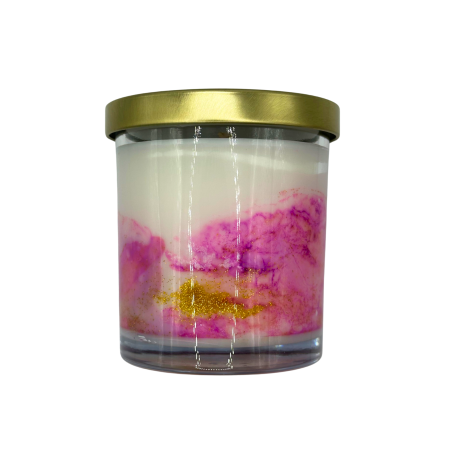 Lumanare parfumata din ceara de soia intr-un recipient de sticla [4]