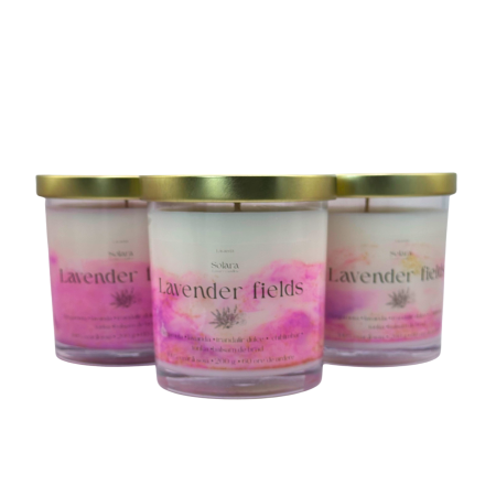 Lumanare parfumata din ceara de soia intr-un recipient de sticla [8]