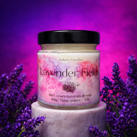 Lumanari parfumate - Lumanare parfumata din ceara de soia intr-un recipient de sticla