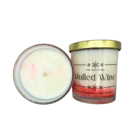 Lumanare parfumata din ceara de soia intr-un recipient de sticla transparenta [6]