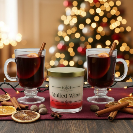 Sticlă - Lumanare parfumata din ceara de soia intr-un recipient de sticla transparenta