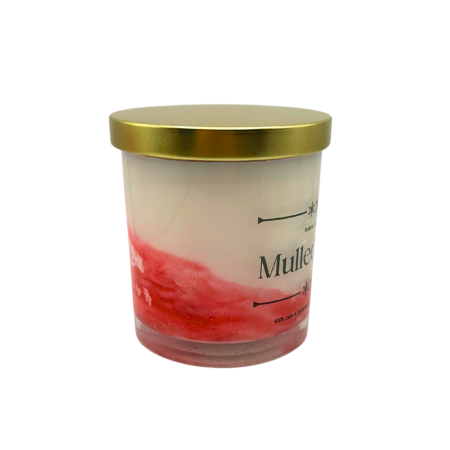 Lumanare parfumata din ceara de soia intr-un recipient de sticla transparenta [4]