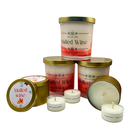 Lumanare parfumata din ceara de soia intr-un recipient de sticla transparenta [8]