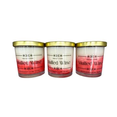 Lumanare parfumata din ceara de soia intr-un recipient de sticla transparenta [5]